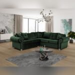 ASHWIN VELVET CORNER SOFA