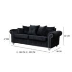 ASHWIN VELVET SOFA SET - Image 3