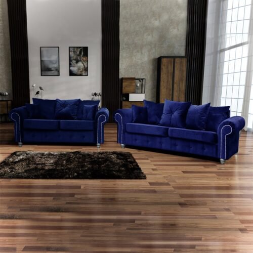 ASHWIN VELVET SOFA SET