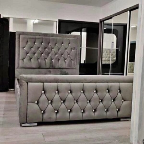 Bramley Grey Plush Sofa