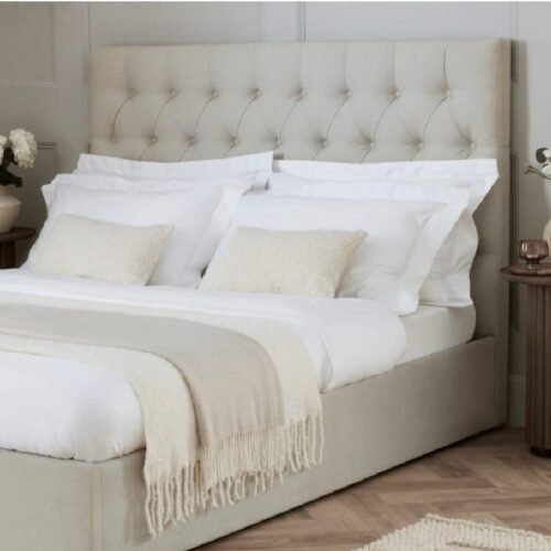 Hamilton Cream Plushy Storage Bed