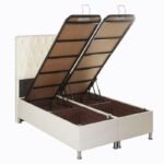Chicago High Black Gloss Storage Bed - Image 3