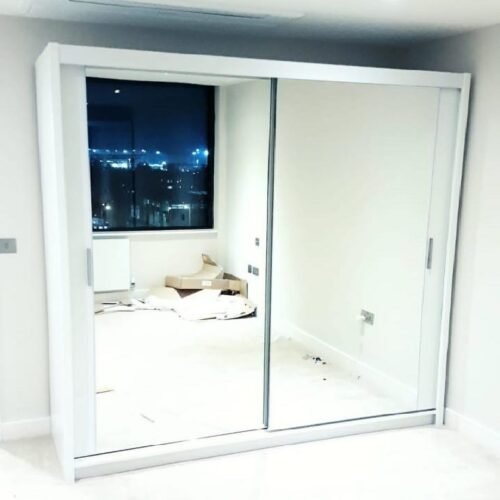 Armoda White Sliding Wardrobe