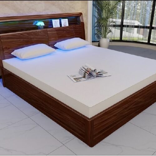 Madrid High Brown Gloss Storage Bed