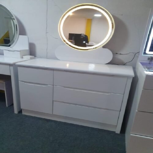 Cambridge Craft White Glossy Dressing Table