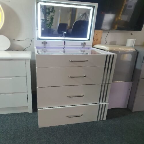 Cambridge Craft Square Glossy Dressing Table