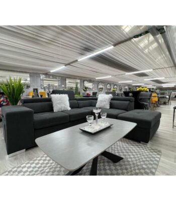 Matisse Black Corner Sofa