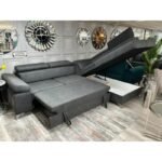 Mobix Black Corner Sofa