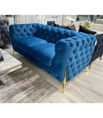 Zava BlueShine Plush Sofa