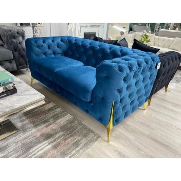 Zava BlueShine Plush Sofa