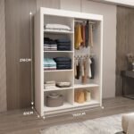 RoomEase White Sliding Wardrobe - Image 6